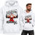 BLUZA Z KAPTUREM ŚWIĄTECZNA  100 MIKOŁAJ